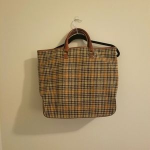 Houndstooth Print J.Crew Tote Bag
